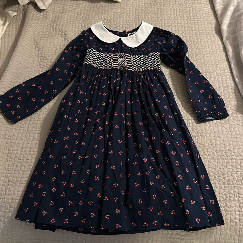 Smocked winter dress, 6-7